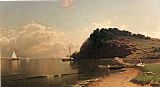 Alfred Thompson Bricher Canvas Paintings - Coastal Scene 2